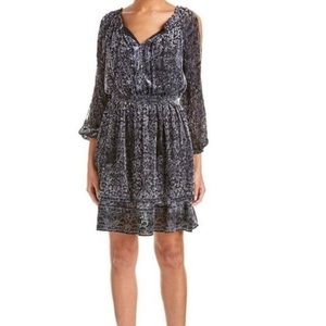 Elie Tahari velvet detailed dress—seam OG open down the arms but sewn up!